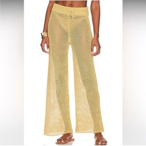 NWT - WeWoreWhat Crochet Drawcord Pant in Desert